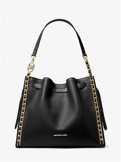 michael kors red gold chain bag|michael kors mina large bag.